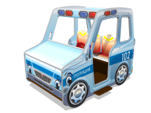 Игровой макет Машина Полиции ИМ246 для детских площадок