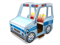 Игровой макет Машина Полиции ИМ246 для детских площадок, фото 1 Игровой макет Машина Полиции ИМ246 для детских площадок, фото 1