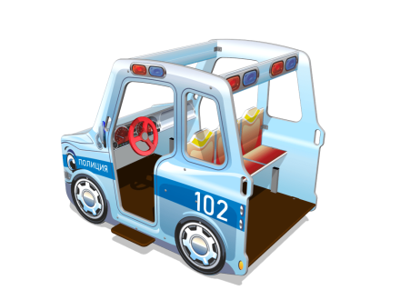 Игровой макет Машина Полиции ИМ246 для детских площадок, фото 2