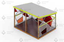 Теневой навес «Танграм» цветной тип-2