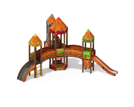 Детская игровая площадка Карандаши ДИК 2.26.04-01.С Н=1200, фото 4