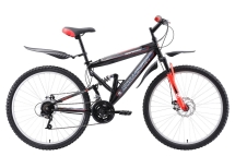 Велосипед Challenger Desperado FS 26 D чёрный/красный/белый 20''