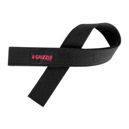 Ремни для тяги Grizzly Fitness Cotton Lifting Strap 8610-BLK, пара, фото 1