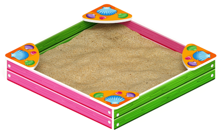 Песочница средняя Лукоморье (Ракушки) - ИО 5.25.01-01, фото 2