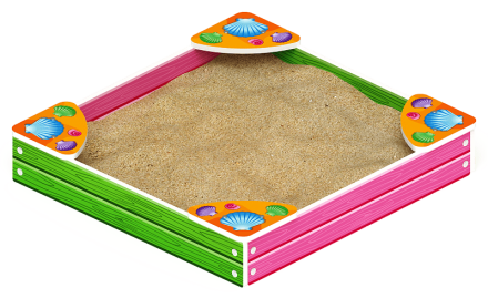 Песочница средняя Лукоморье (Ракушки) - ИО 5.25.01-01, фото 1