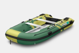 Gladiator B 370 AL LIGHT Зелено-оливковый моторная лодка ПВХ Алюминиевый пайол, фото 1