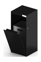 Урна парковая (черная) - МФ 50.02.01-01 (под анкера)