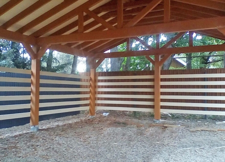 Навес для трех авто с хозблоком БАЛТИЯ Премиум комплектация, фото 7