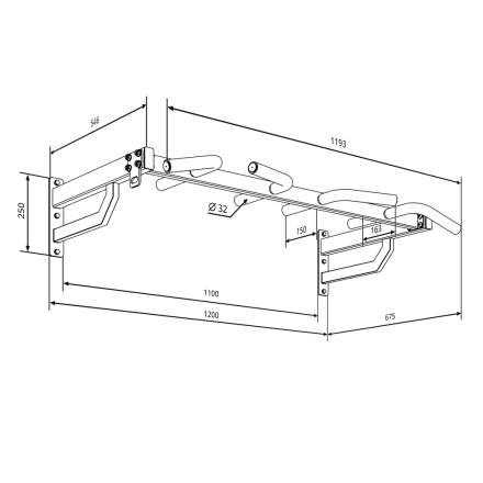 Турник настенный «Мультихват PRO 34», фото 5