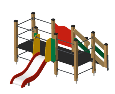 Детская горка Кая ГР-18 H=700 для игровой площадки, фото 2