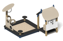 Песочный дворик ПС-86 для детской площадки