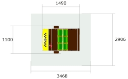 Игровой макет Машинка Такси ИМ252 для детских площадок, фото 3 Игровой макет Машинка Такси ИМ252 для детских площадок, фото 3