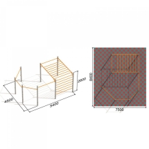 Оборудование для Воркаут ActiSteel S 2 для спортивной площадки Оборудование для Воркаут ActiSteel S 2 для спортивной площадки