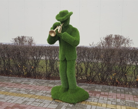 Топиари музыкант с трубой- газон Eco+, фото 1