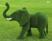 Топиари слон Африканский - газон Eco + Топиари слон Африканский - газон Eco +