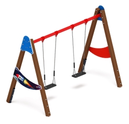 Качели двойные Д2 - ИО 12.Д.03.03.02-П - (Космопорт), фото 1