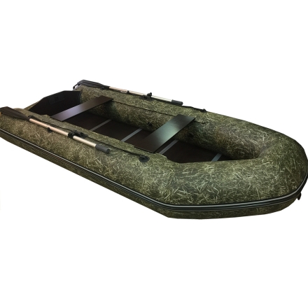 Надувная моторная лодка ПВХ Flinc (Флинк) FT290L камуфляж камыш, фото 1
