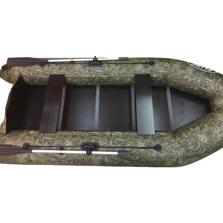 Надувная моторная лодка ПВХ Flinc (Флинк) FT290L камуфляж камыш, фото 2