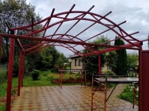 Навес арочный волной