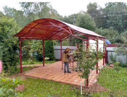 Навес арочный волной, фото 1