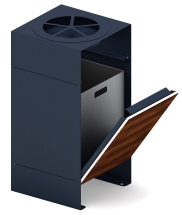 Урна парковая с пепельницей - МФ 50.02.02 (под анкера)