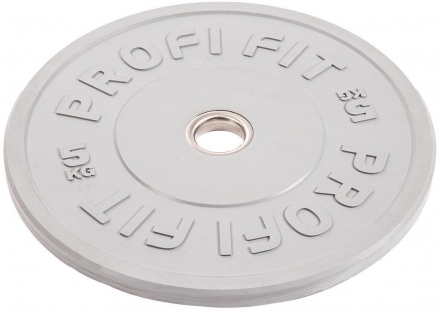 Диск для штанги каучуковый, цветной PROFI-FIT D-51,  5 кг, фото 3