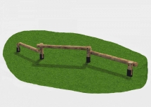 Балансировочное бревно тройное Балансировочное бревно тройное