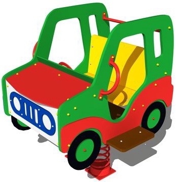 Качалка на двух пружинах Джип КЧ050 для детской площадки, фото 1