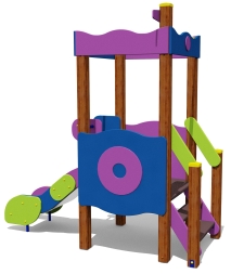 Игровой комплекс 070284.21 H=650 для детей 2-4 года для уличной площадки, фото 1 Игровой комплекс 070284.21 H=650 для детей 2-4 года для уличной площадки, фото 1