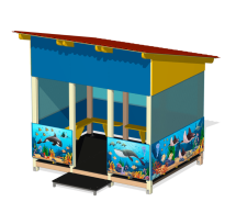 Теневой навес Океан мини ПС-82.2 3,25х3,1 для детской площадки Теневой навес Океан мини ПС-82.2 3,25х3,1 для детской площадки