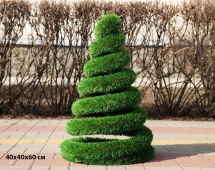 Топиари Ёлка-спиралька, h=60 см - газон Deluxe Simple Топиари Ёлка-спиралька, h=60 см - газон Deluxe Simple