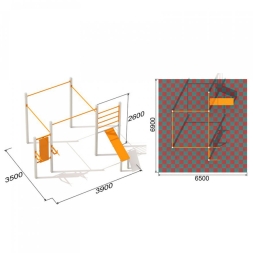 Оборудование для Воркаут ActiSteel S 12 для спортивной площадки, фото 6