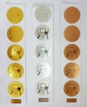 Вкладыш для медалей "Баскетбол" d-25мм серебро (5 штук)