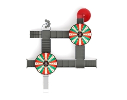 Детская игровая площадка Карнавал Шапито ДИК 2.22.04-01 H=1200 H=2000, винтовой скат, фото 5