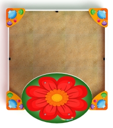 Песочница средняя с навесом Цветок (Ракушки) - ИО 5.01.08-02, фото 5