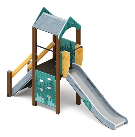 Играйте с нами (Тайга) - ДИК 2.01.1.01-03 - Игровой комплекс H=1200, фото 4