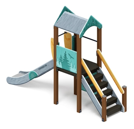 Играйте с нами (Тайга) - ДИК 2.01.1.01-03 - Игровой комплекс H=1200, фото 3