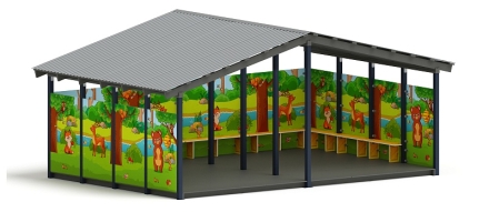 Теневой навес (Полянка) - МФ 70.6.4-07, фото 1