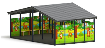 Теневой навес (Полянка) - МФ 70.6.4-07, фото 3