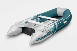 Gladiator B 370 AL LIGHT Морской зеленый-белый моторная лодка ПВХ Алюминиевый пайол, фото 2