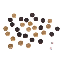 Нарды кожаные "Питон" большие (Россия, дерево, 60х25х5 см)