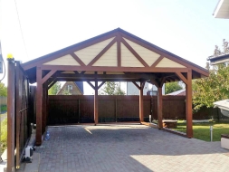 Навес для двух автомобилей РУБИКОН Базовая комплектация, фото 2