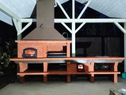 Печь Аристократ 750 Прямоугольный кирпич красный, фото 3