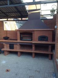 Печь Аристократ 750 Прямоугольный кирпич красный, фото 2