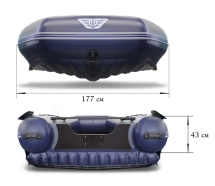 Лодка ПВХ Флагман DK 550 НДНД надувная под мотор Лодка ПВХ Флагман DK 550 НДНД надувная под мотор