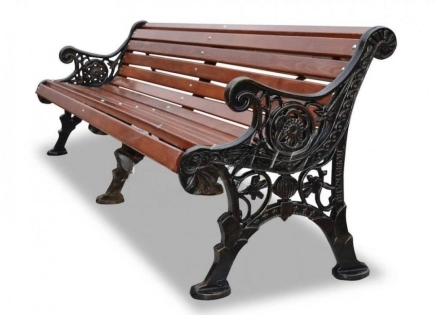Скамейка чугунная Вензель 1,8 м, фото 4