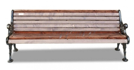 Скамейка чугунная Вензель 1,8 м, фото 6
