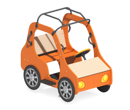 Качалка на пружине Машинка КБ-04 для игровой площадки, фото 1