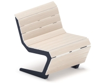 Скамья Волна спокойствия-4 (светлый дуб) Скамья Волна спокойствия-4 (светлый дуб)