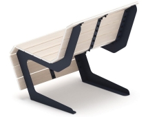 Скамья Волна спокойствия-4 (светлый дуб) Скамья Волна спокойствия-4 (светлый дуб)